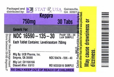 Label Image 750mg - KEPPRA 750MG 135